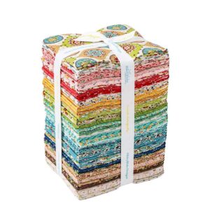 riley blake mercantile fabric by lori holt of bee in my bonnet, premium quilting fabric, for quilting, apparel, crafting, sewing projects & more (fat quarter bundle 46 pieces)