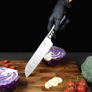 CHUSHIJI Chef Knife Ultra Sharp High Carbon Stainless Steel Chef knife set 3 piece knife set 8 inch Chefs knife, 5 inch Paring Knife kitchen knife set kitchen knife