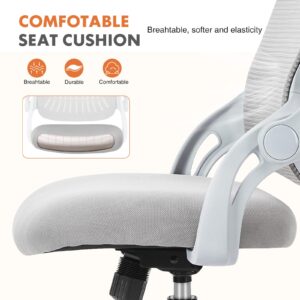 Office Chair, Desk Chair, Ergonomic Home Office Desk Chairs, Computer Chair with Comfortable Armrests, Mesh Desk Chairs with Wheels, Office Desk Chair, Mid-Back Task Chair with Lumbar Support