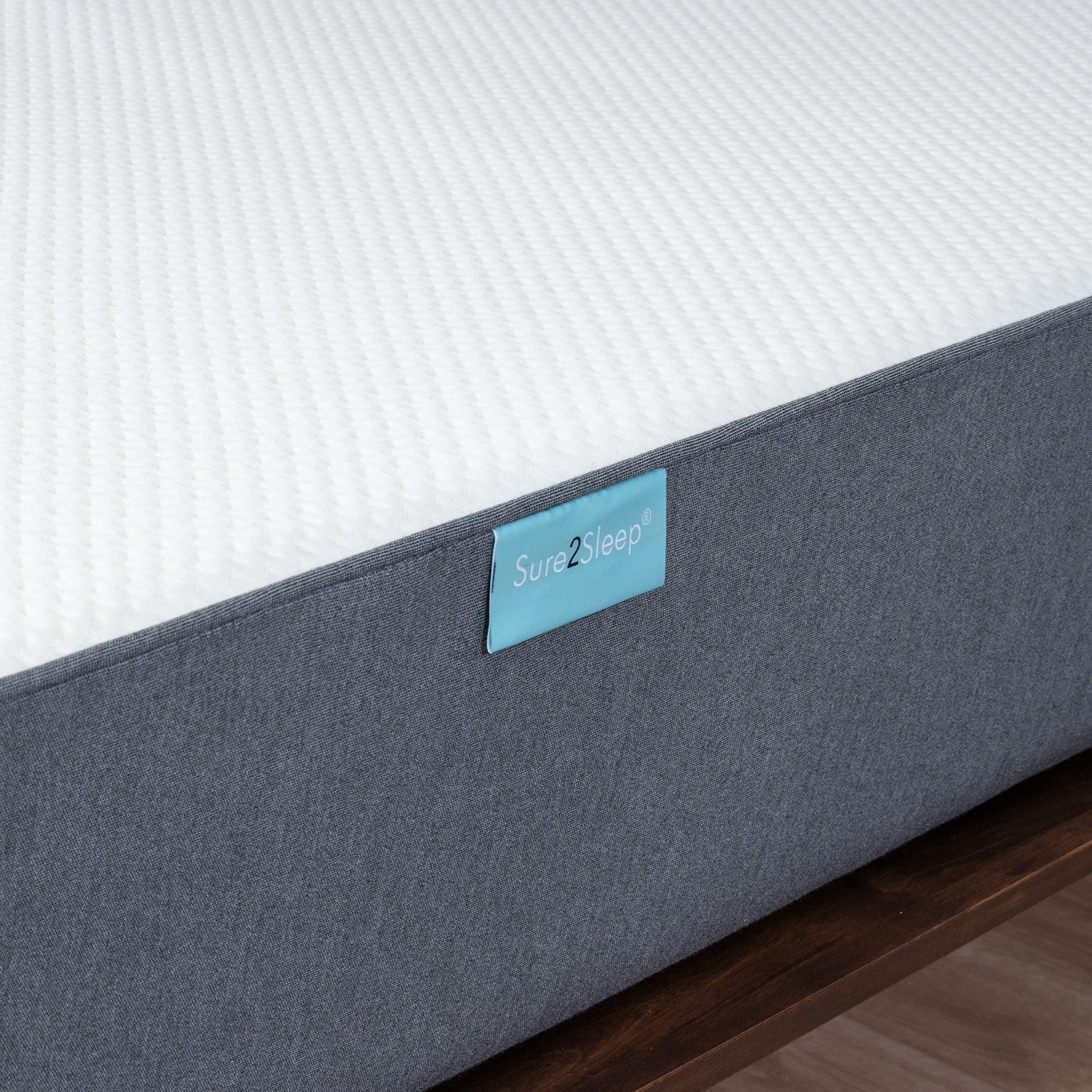 Sure2Sleep Monterey Full Size 12-inch Med Firm Mattress. Fiberglass Free. Made in USA. Breathable HyPUR-Gel Sleeps Cool. CertiPUR-US