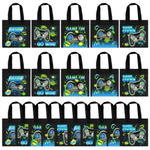 banballon 20 pcs video game party favor bags gamer gift bags treat gift bags for kids game on birthday party video game theme party baby shower level up goodie bags supplies (game 01)