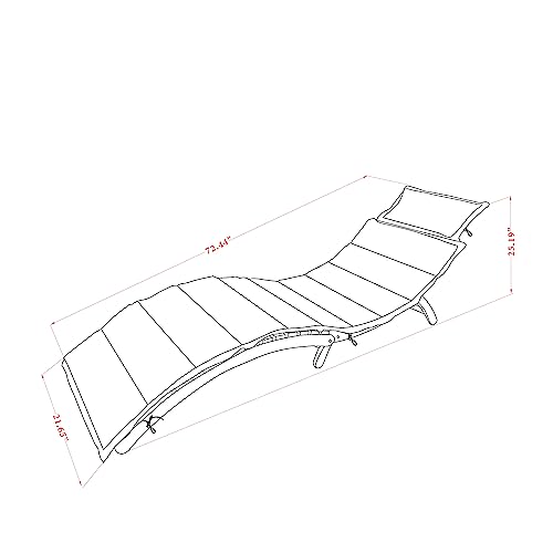 East West Furniture BHNU1NA Helena Patio Chaise Lounge-Outdoor Acacia Wood Sunlounger Chair for Poolside, Deck, Lawn, 72x22x25 Inch, Natural Oil