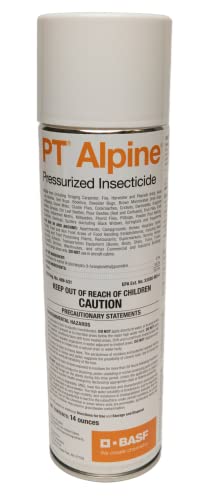 BASF PT Alpine Pressurized Insecticide Spray for Ants, Cockroaches, Bed Bugs, Non-Repellent for Crawling or Flying Insects, Ready to Use, 14 Ounce