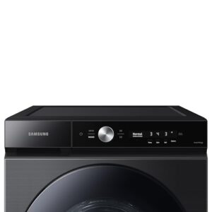 Samsung WF53BB8700AVUS Bespoke 5.3 cu. ft. Ultra Capacity Front Load Super Speed Wash and AI Smart Dial Washer, Brushed Black