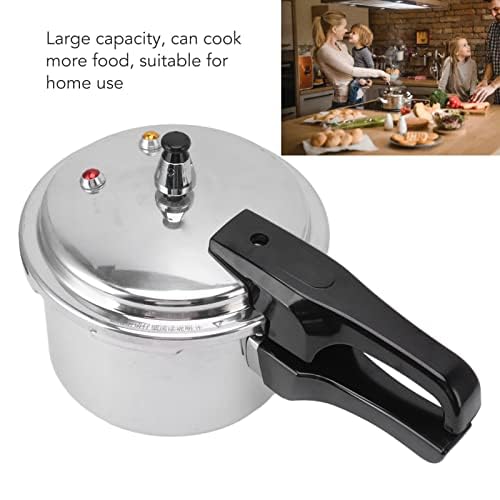 3L Pressure Cooker with Handle, Slow Rice Cooker with Safely Valve, 18cm Bottom, Pot Cover , Deep Pressure Pan for Gas Stove Induction Cooker