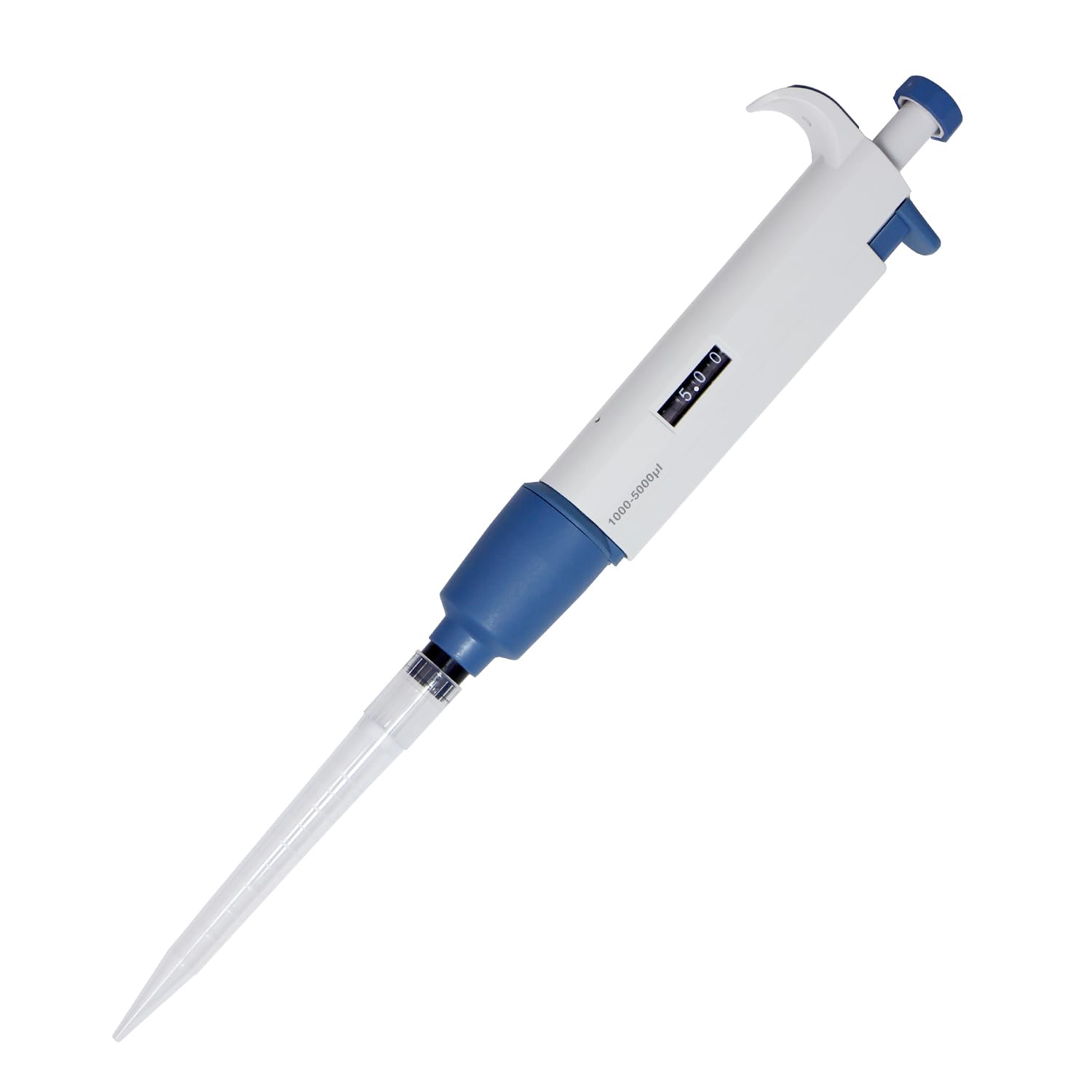 Huwazine Micropipette 1-5ml, Adjustable Pipettor for Laboratory, Single Channel Lab Pipette,Half-Autoclavable 1000-5000ul