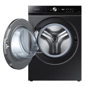 Samsung WF53BB8700AVUS Bespoke 5.3 cu. ft. Ultra Capacity Front Load Super Speed Wash and AI Smart Dial Washer, Brushed Black