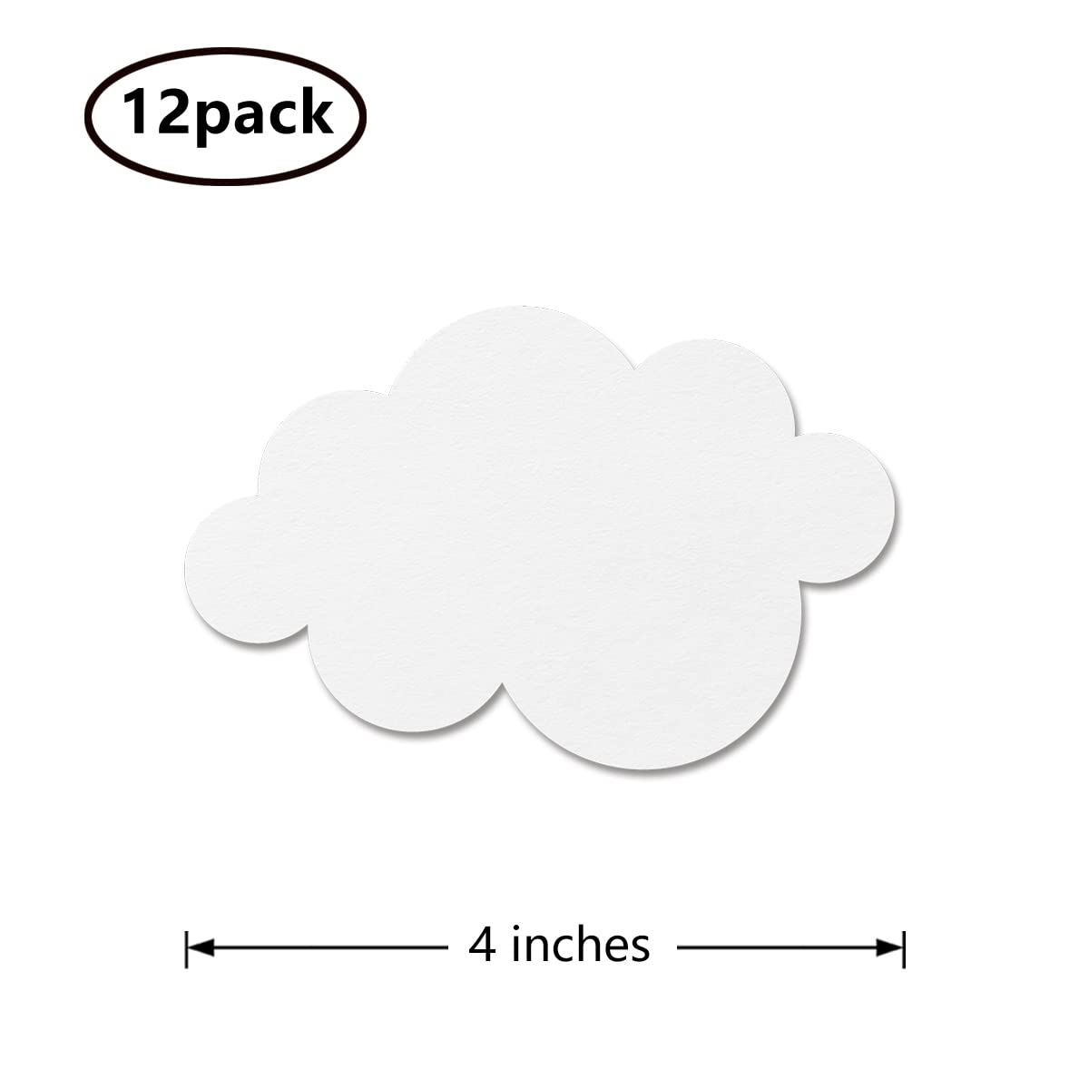 Cloud Centerpiece Sticks, 12-Pack Table Topper Double-Sided Birthday Baby Shower Party Decorations