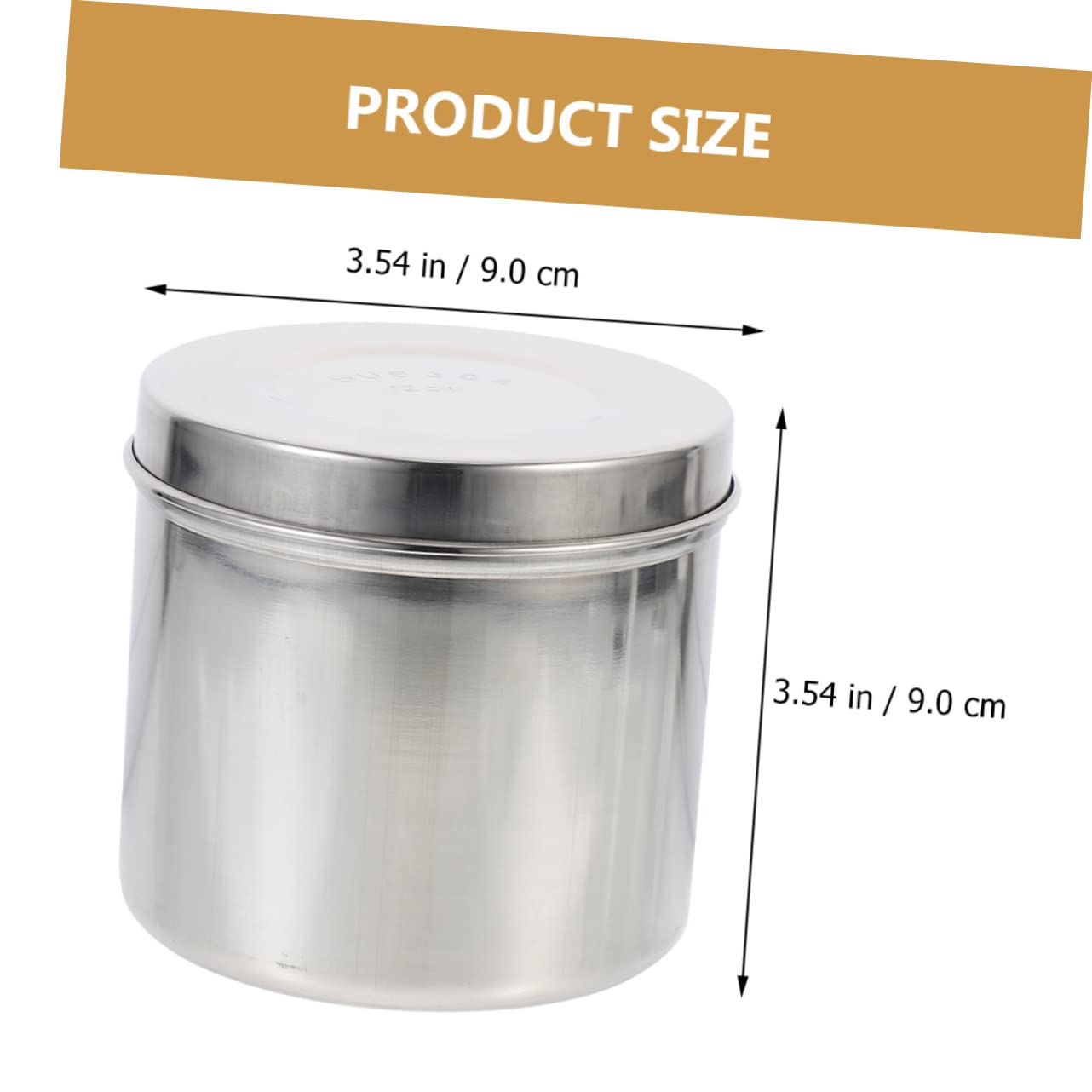 Beatifufu Stainless Steel Dressing Storage Bottle with Lid Practical Unguent and Gauze Holder for Hospital Home and Kitchen Organization