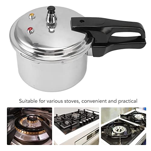 3L Pressure Cooker with Handle, Slow Rice Cooker with Safely Valve, 18cm Bottom, Pot Cover , Deep Pressure Pan for Gas Stove Induction Cooker