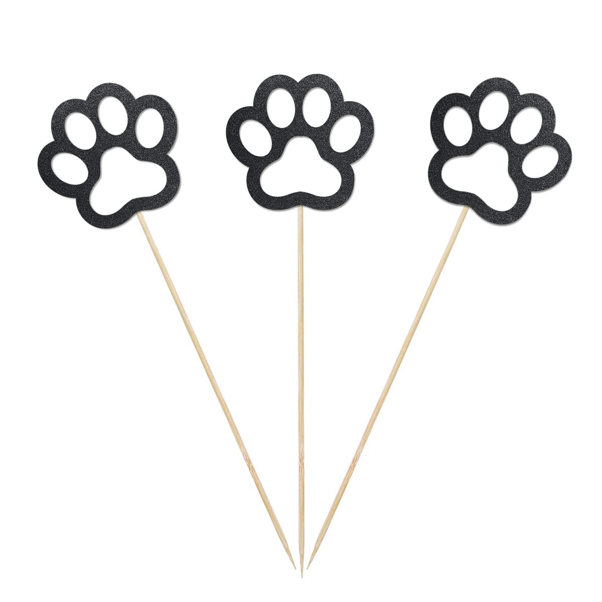 Dog Print Centerpiece Sticks, 12-Pack Table Topper Double-Sided Birthday Baby Shower Party Decorations