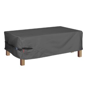 porch shield patio coffee table cover - waterproof outdoor furniture rectangular small table covers 48 x 26 inch, black