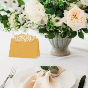 Place Card Table Name Card Paper Seat Numbers Cards Laser Cut Place Cards Tented Name Card Hollow Out Butterfly Place Card for Wedding Banquet Table Setting Baby Shower Bridal Shower (50PCS) Type 1