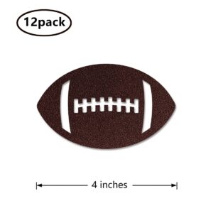 Football Centerpiece Sticks, 12-Pack Table Topper Double-Sided Sports Birthday Baby Shower Party Decorations