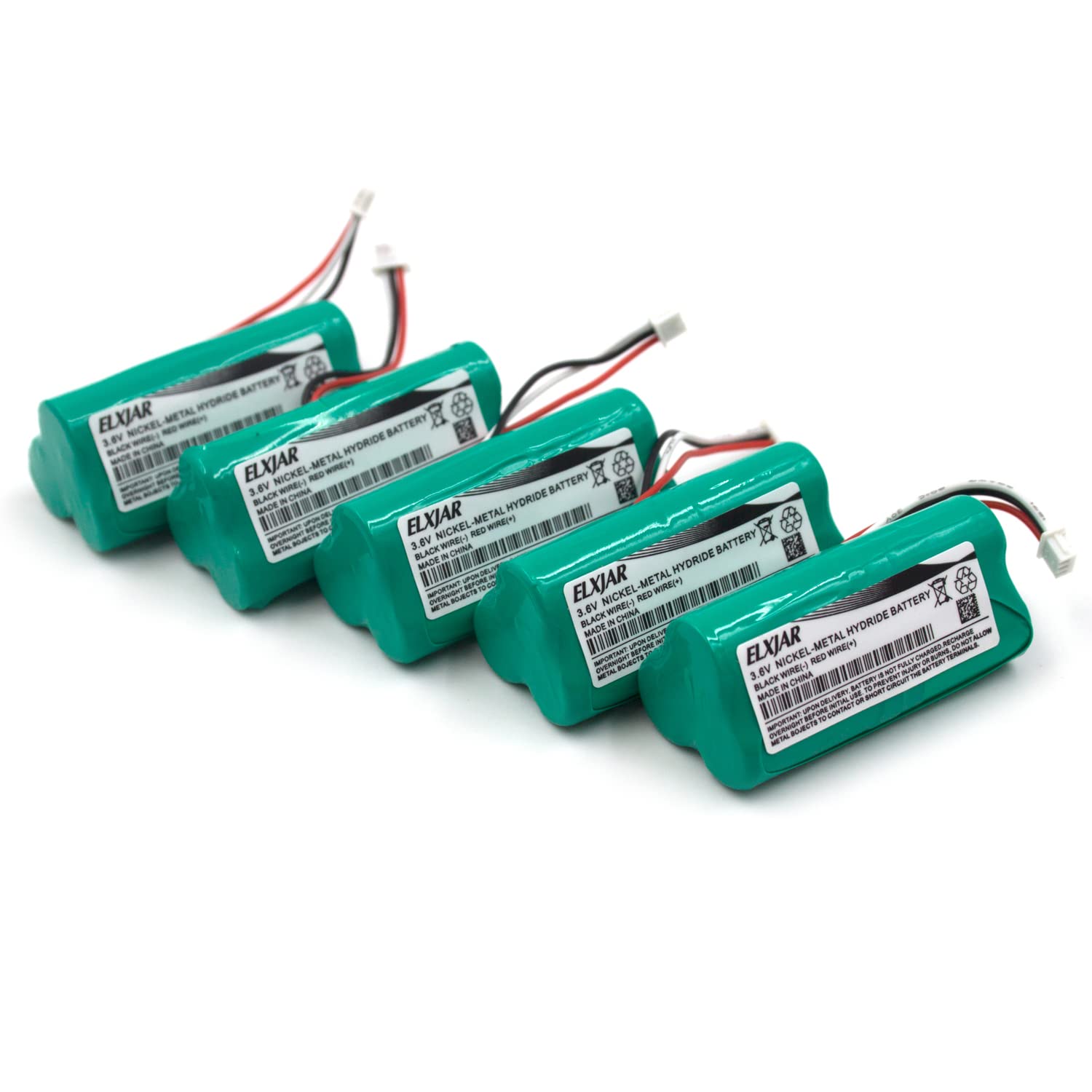 elxjar (5-Pack) 3.6V 800mAh Replacement Battery Compatible with Motorola/Symbol LS-4278 and DS-6878 Scanners, LS4278-M, DS6878-DL,DS6878-SR, 82-67705-01 rev