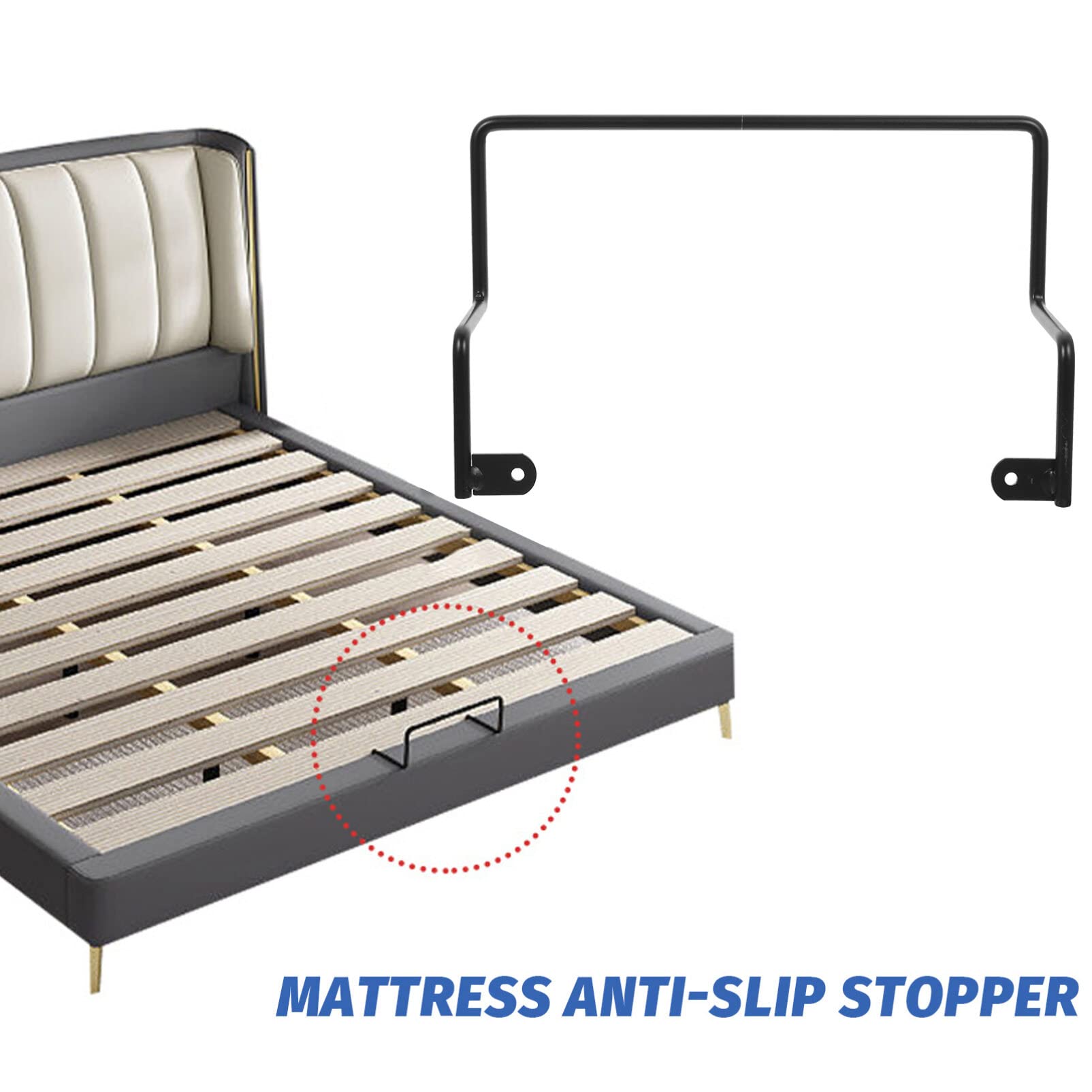 EXCEART Mattress Anti-Slip Baffle Mattress Stopper Quilt Clips Bed Suspenders Mattress Riser Mattress Slide Stoppers Mattress Anti-Slip Stopper Mattress Holder Heated Bed Pad Non-Slip Iron