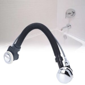 EMUKOEP Bathtub Overflow Drainer Concealed Flexible SPA Bathtub Overflow Drain Pipe Bath Accessories for Kitchen Bathroom