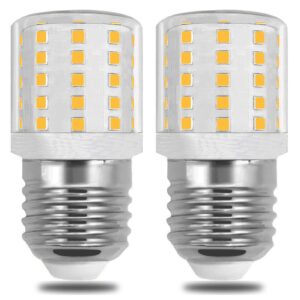 led kei d34l refrigerator light bulb ac 100-265v 3.5w 40 watt halogen equivalent e26 fridge appliance a15 daylight white 6000k 2 pack