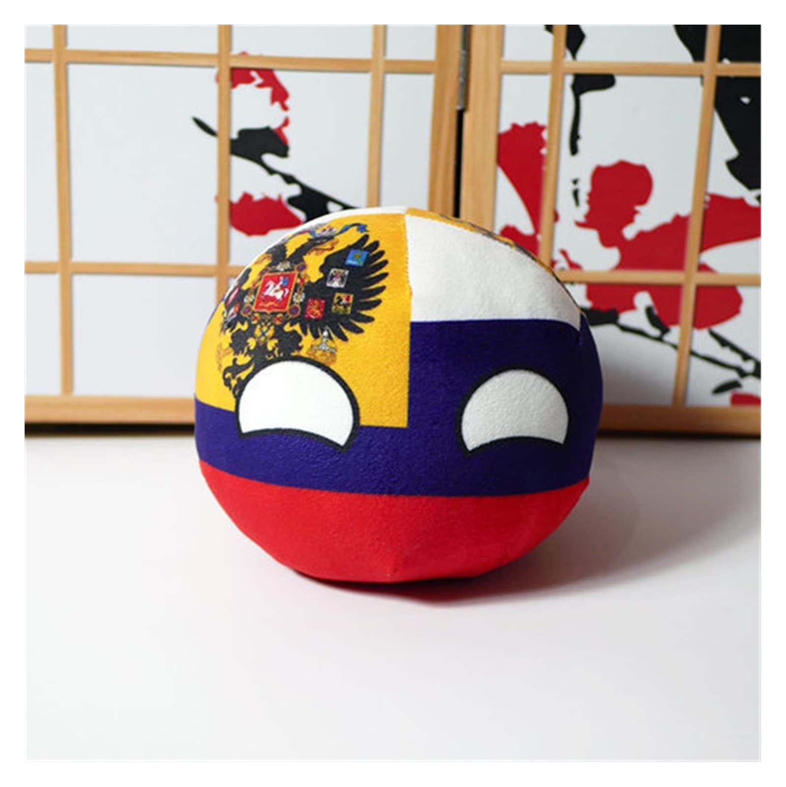 GANGKJDS Polandball Plush Dolls Australia Poland Brazil Belarus Mexico Portugal Countryball Stuffed Pillow Bag Pendant Cosplay Gift (Color : Russian, Size : 9cm)