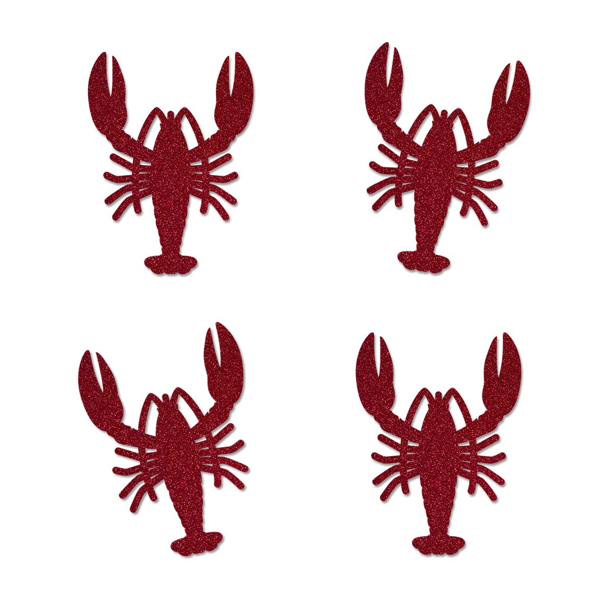 Lobster Cut-outs, 12-Pack Table Topper Double-sided Bridal Shower Birthday Party Decorations