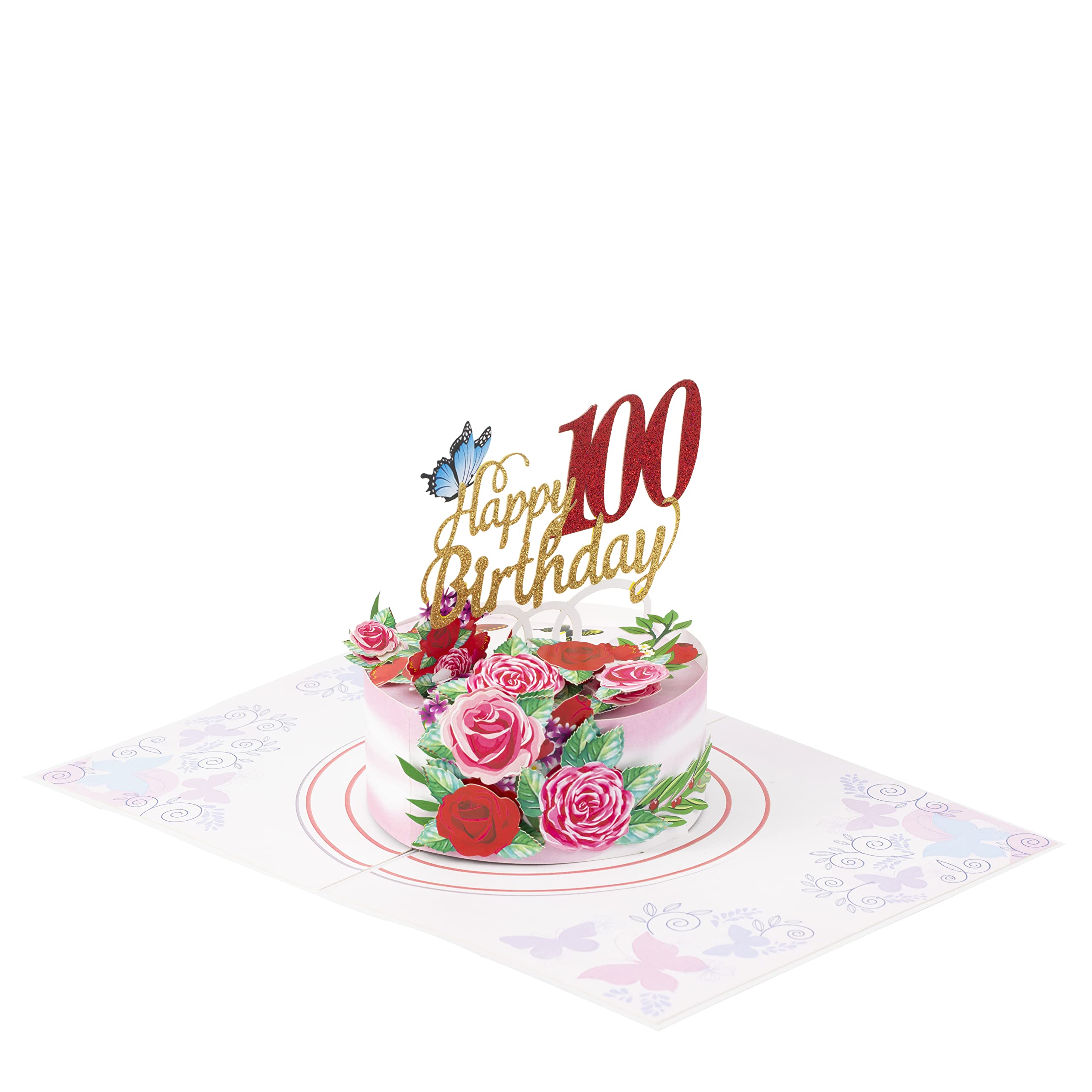 TRUANCE Pop Up Card, 100Th Birthday Card, Happy Birthday Gift For Men, Women, Brother, Sister, Mom, Dad And Friend