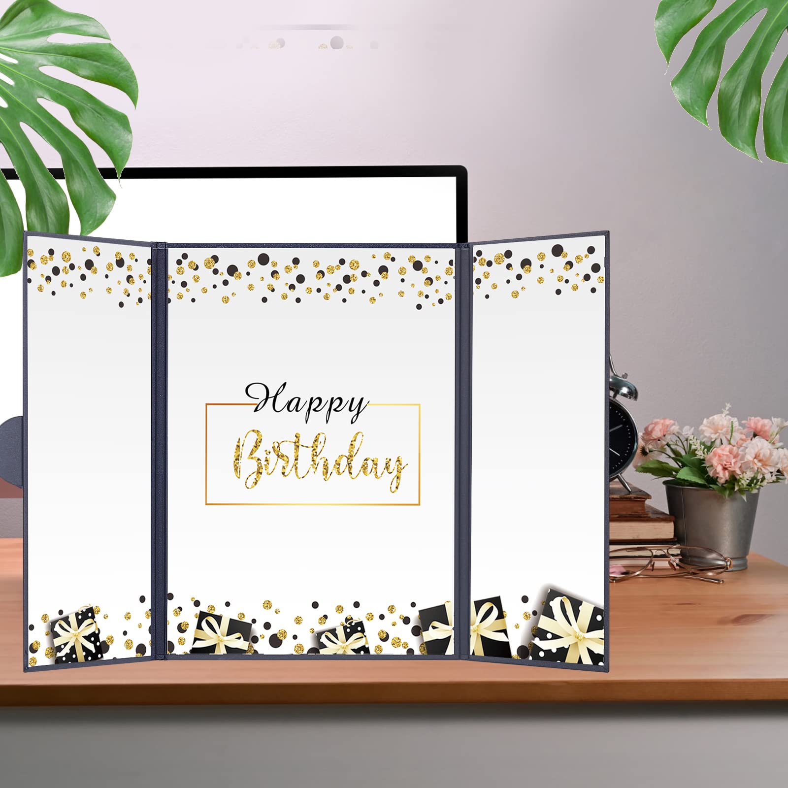 Idealmuzik Birthday Guest Book Alternative Decorations for Men Women,Party Signature Certificate,Happy Birthday Decorations,Birthday Party Supplies Gift Sign