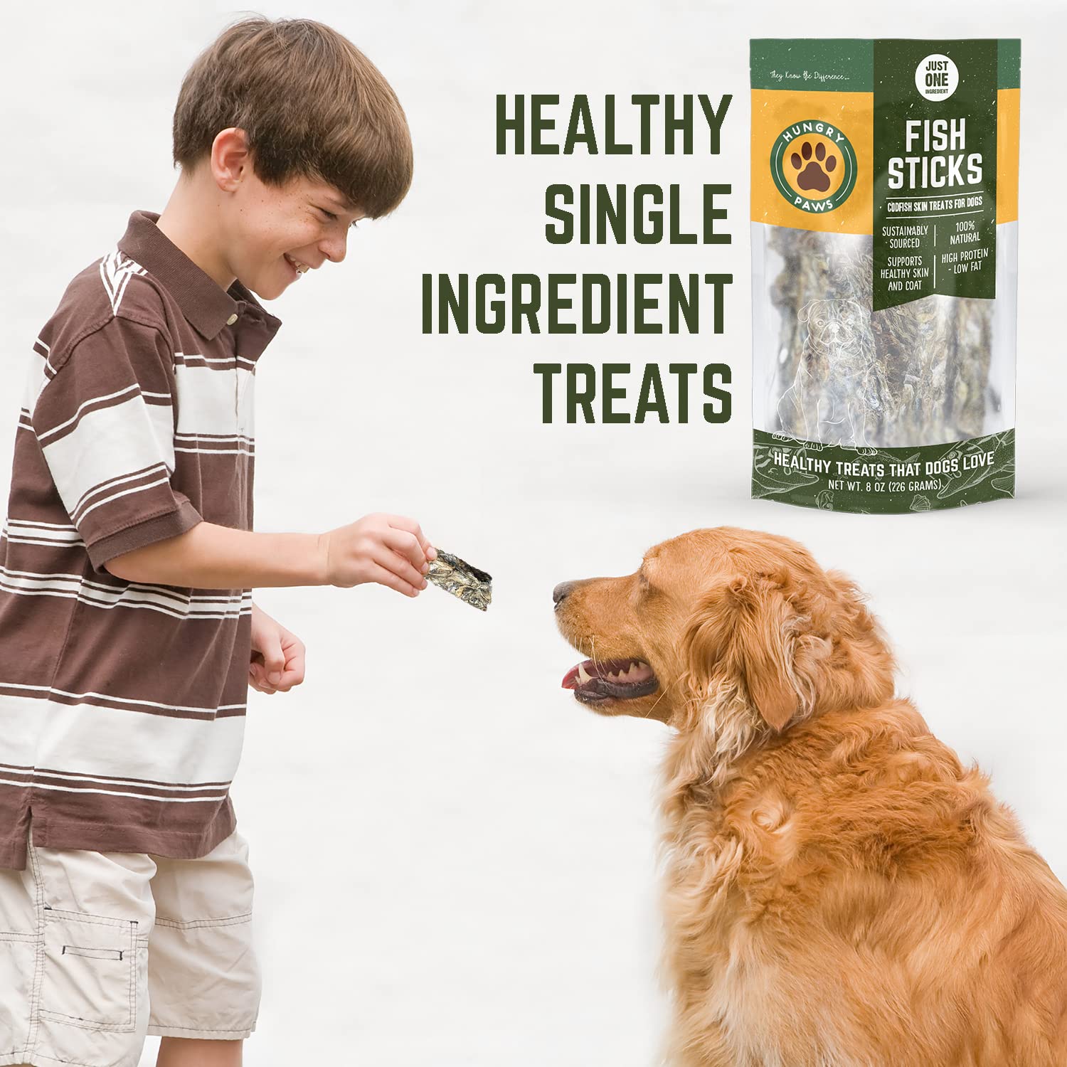 Hungry Paws Cod Skin Sticks for Dogs: A Nutritional Powerhouse for Radiant Coats and Healthy Smiles