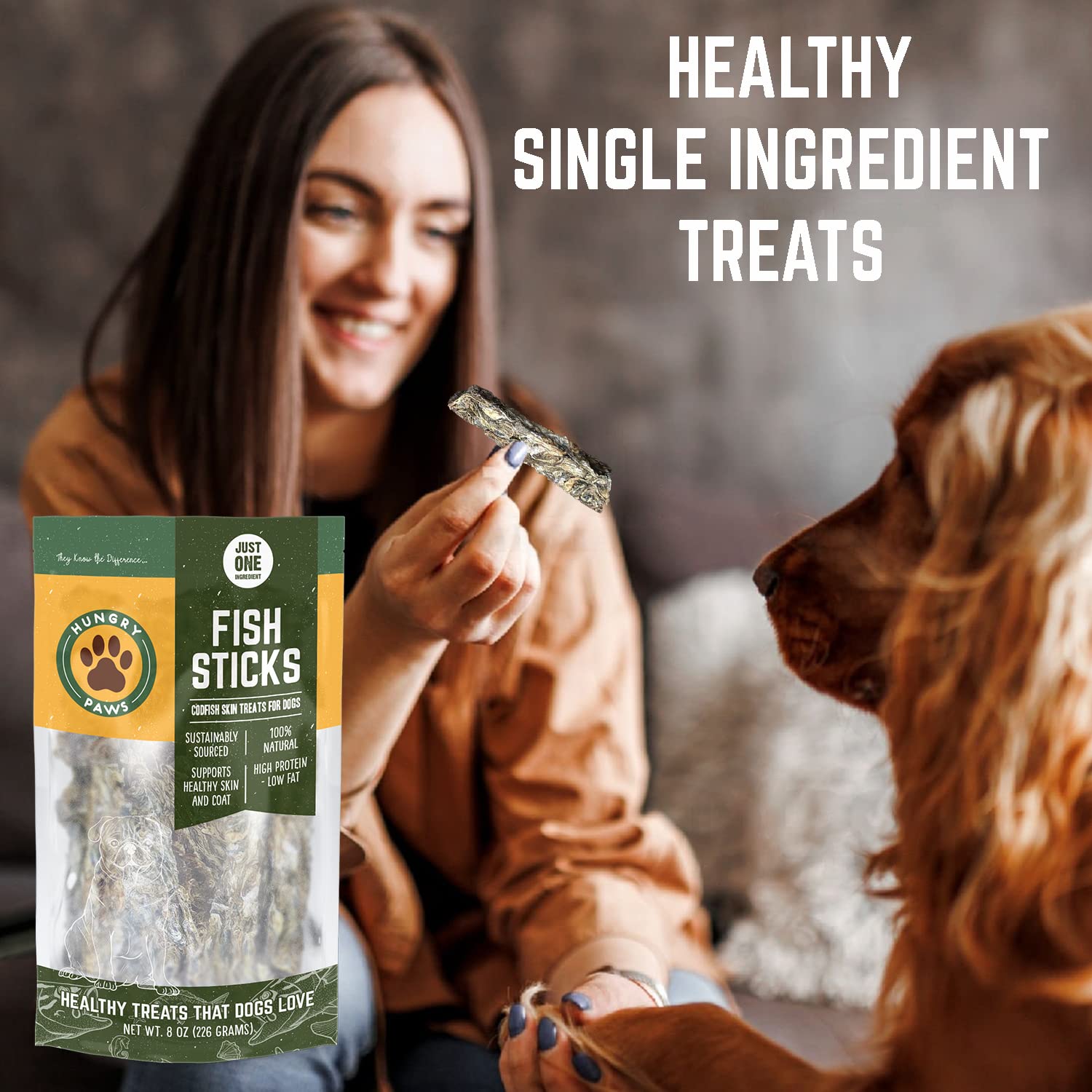 Hungry Paws Cod Skin Sticks for Dogs: A Nutritional Powerhouse for Radiant Coats and Healthy Smiles