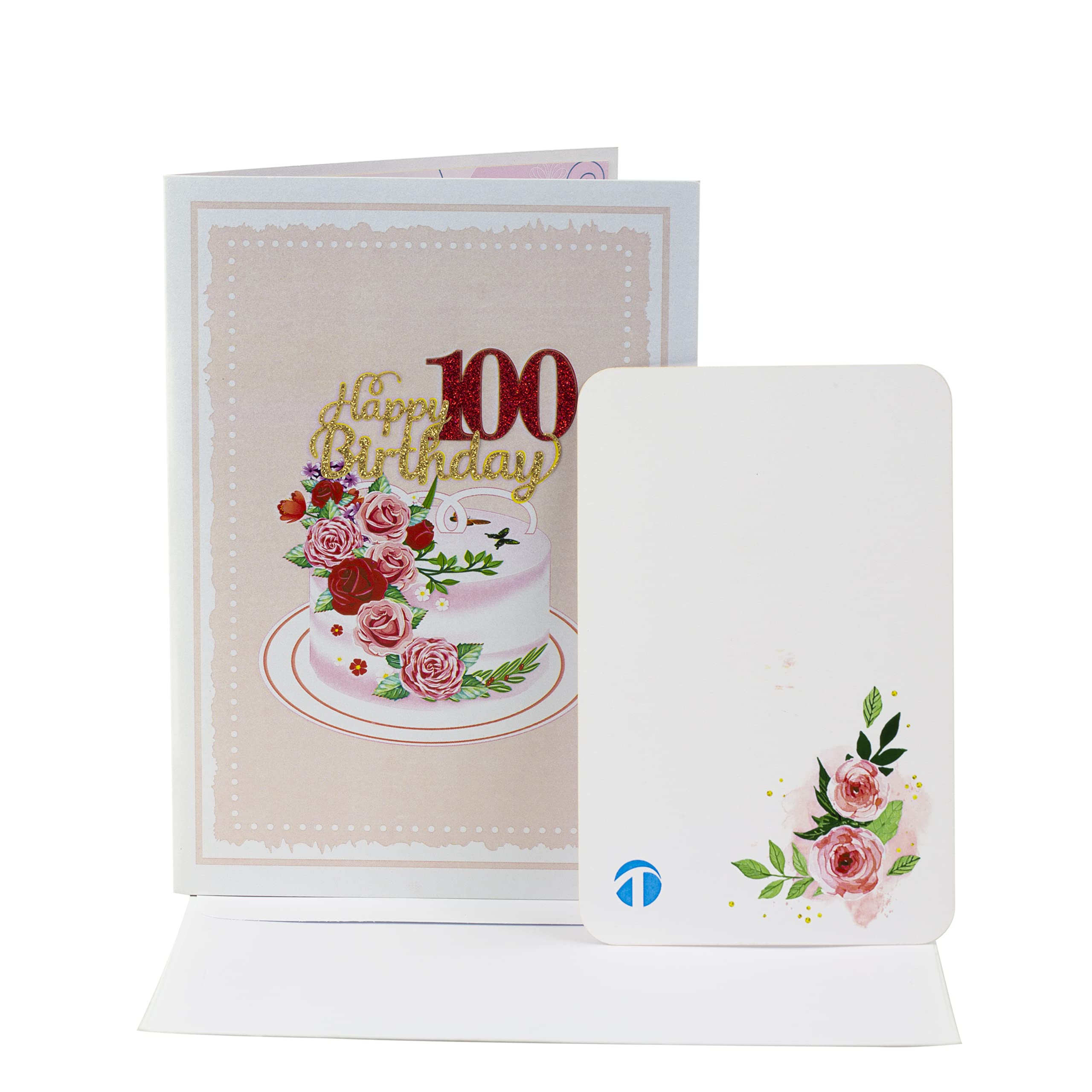 TRUANCE Pop Up Card, 100Th Birthday Card, Happy Birthday Gift For Men, Women, Brother, Sister, Mom, Dad And Friend