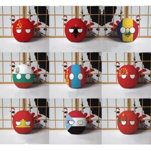 GANGKJDS Polandball Plush Dolls Australia Poland Brazil Belarus Mexico Portugal Countryball Stuffed Pillow Bag Pendant Cosplay Gift (Color : Russian, Size : 9cm)