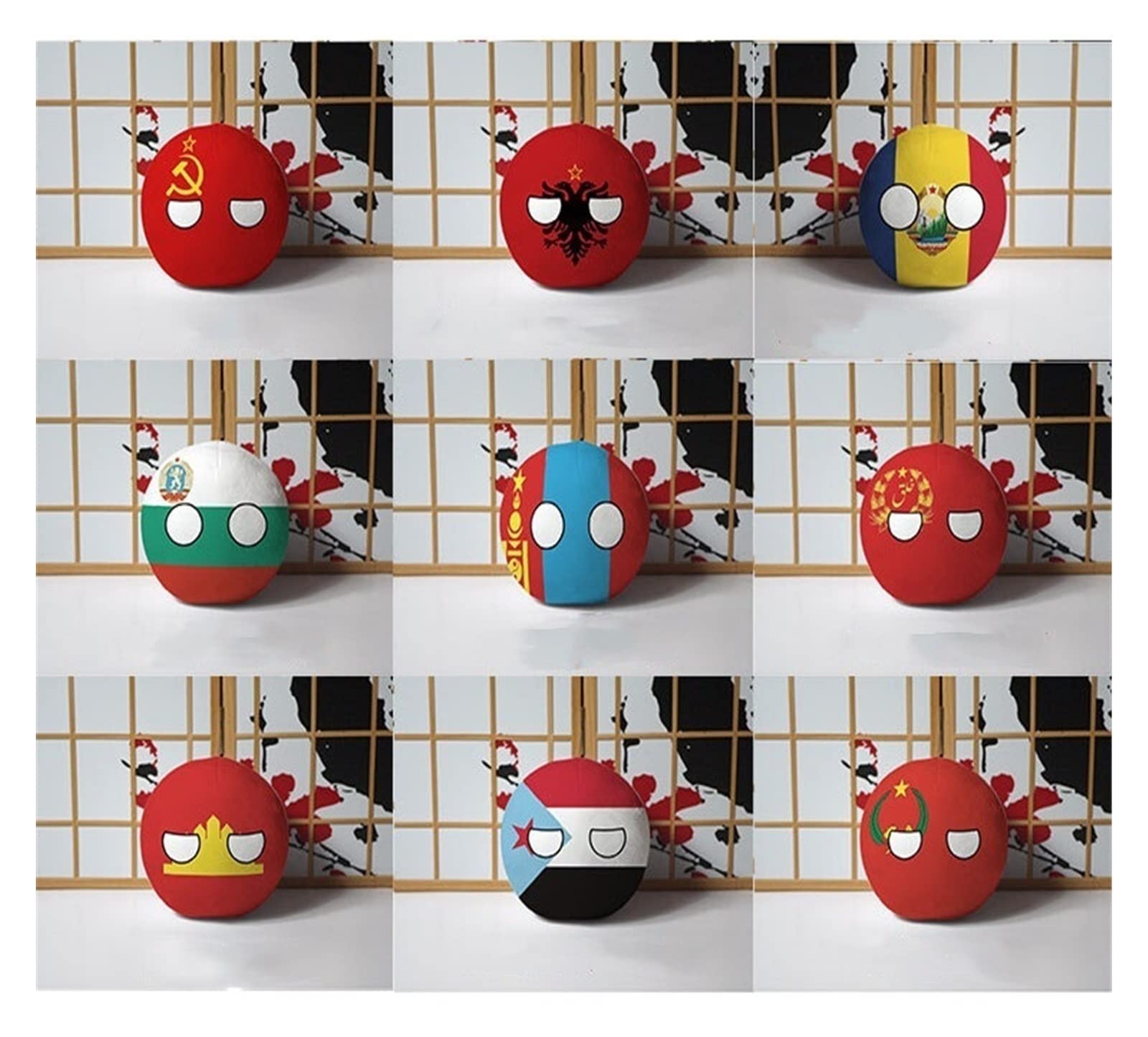 GANGKJDS Polandball Plush Dolls Australia Poland Brazil Belarus Mexico Portugal Countryball Stuffed Pillow Bag Pendant Cosplay Gift (Color : Russian, Size : 9cm)