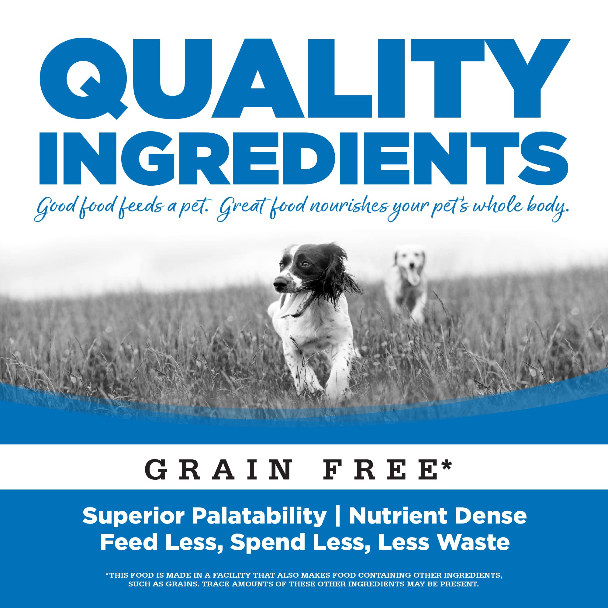 NutriSource Grain Free Dry Dog Food for Large Breeds, Chicken and Peas, 26LB