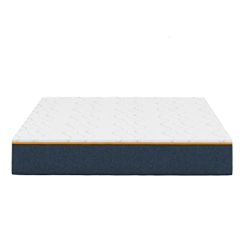 Nautica Home Enliven 8" Medium Gel Memory Foam Mattress with Cooling Air Flow and Pressure Relieving Foam Layers, Bed-in-a-Box, King, White