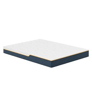 Nautica Home Enliven 8" Medium Gel Memory Foam Mattress with Cooling Air Flow and Pressure Relieving Foam Layers, Bed-in-a-Box, King, White