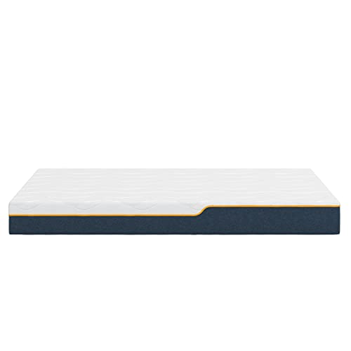 Nautica Home Enliven 8" Medium Gel Memory Foam Mattress with Cooling Air Flow and Pressure Relieving Foam Layers, Bed-in-a-Box, King, White