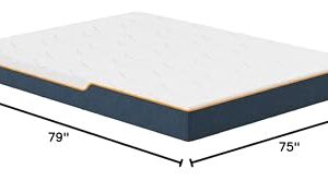 Nautica Home Enliven 8" Medium Gel Memory Foam Mattress with Cooling Air Flow and Pressure Relieving Foam Layers, Bed-in-a-Box, King, White