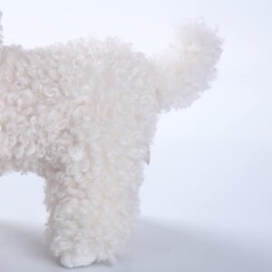 CU-MATE Poodle Plush Puppy Plushie Realistic Dog Stuffed Animal Toy Adorable Hugging Sleeping Pillow for Kids Friends