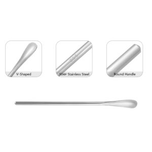 6.2 In Stainless Steel Long Coffee Spoon Stirring/Stir Stick,Drink Stirrer Mixing Spoon,Metal Coffee Stirrer Cocktail Stick Reusable,Long Skinny Teaspoon Stirring,Tiny Spoon,Iced Tea Spoon,Bar Spoon.