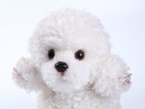 cu-mate poodle plush puppy plushie realistic dog stuffed animal toy adorable hugging sleeping pillow for kids friends