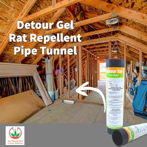 Detour Gel for Rats Pipe Tunnel | 100% Fool-Proof Rodent Repellent Device | Ready-to-Use | Designed with Safety in Mind for Pets & Kids | Toxin-Free