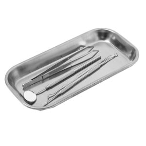 Professional Medical Surgical Stainless Steel Dental Procedure Tray Thickening Lab Instrument Tools Trays Flat Type