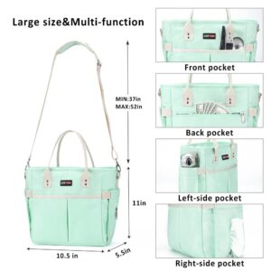 Lunch Bag Women for Work Insulated Thermal Teacher Lunch Box with Wide-Open Pocket Reusable Leakproof College Cooler Bags with Removable Shoulder Strap for Adult Ladies Nurse in Office Picnic Travel