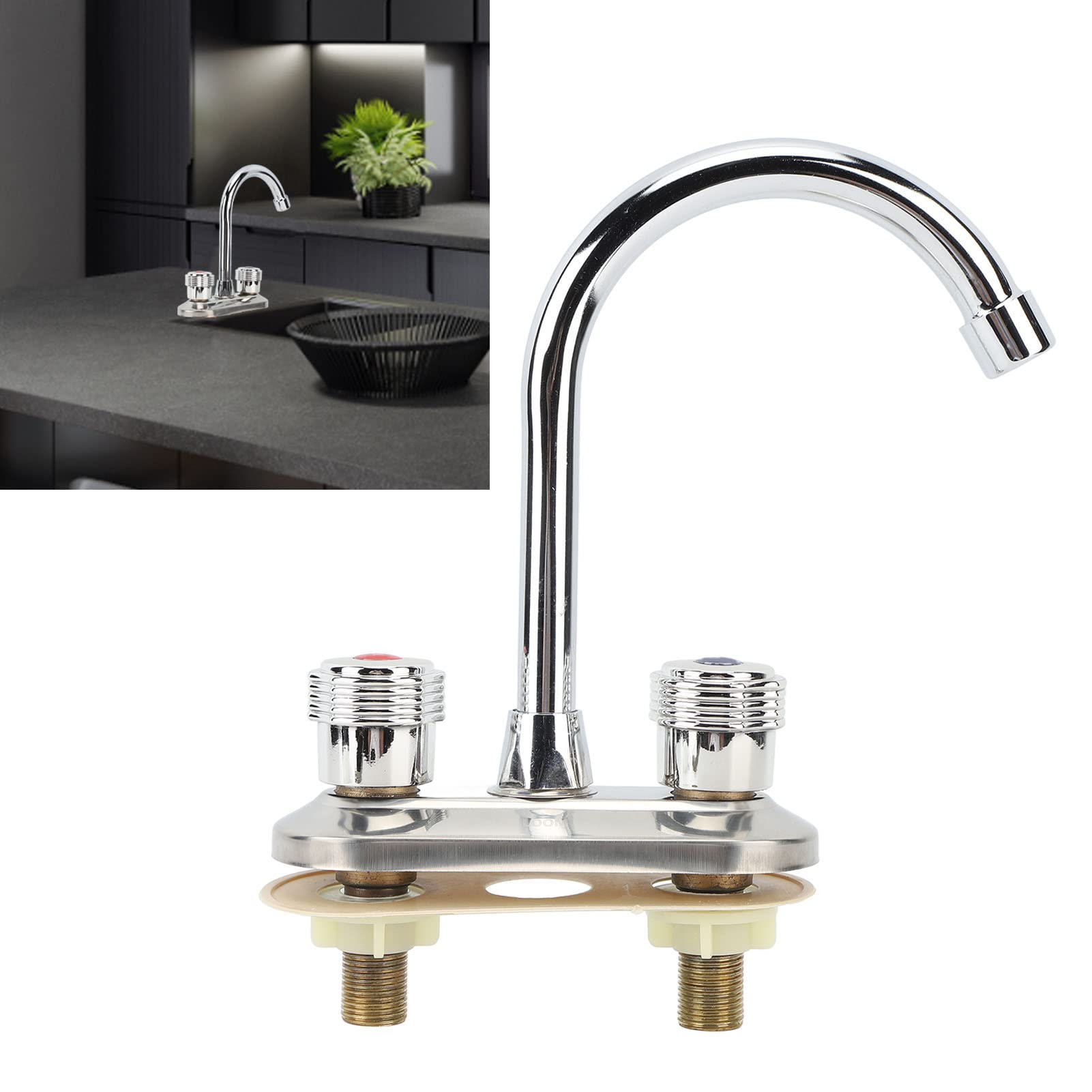 Bathroom Faucet 2 Handle Bathroom Sink Faucet Widespread Centerset Bathroom Sink Faucet for Vanity Lavatory Basin Restroom