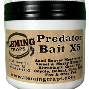 Fleming Traps Predator Bait Kit - Coyote, X5 & Raccoon Bait with Wool - 3 Pack