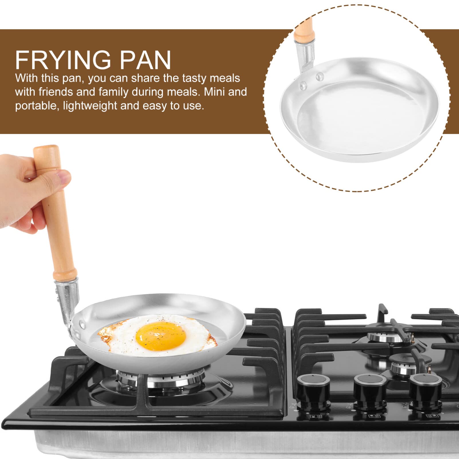 UPKOCH Japanese Tamagoyaki Pan Egg Frying Pan Japanese Oyakodon Pan Omelette Fried Pan Non Stick Cooker Pan Metal Pancake Pan Breakfast Cooking Pan Mini Cookware for Kitchen