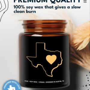 Texas Candle, Gifts for Women, Texas Gifts for Men, Texas Souvenir Gifts, State Texas Themed Gifts, Moving Away & Home Sick Gifts, Birthday, Christmas, Graduation, Gift-Ready