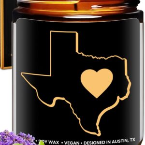 Texas Candle, Gifts for Women, Texas Gifts for Men, Texas Souvenir Gifts, State Texas Themed Gifts, Moving Away & Home Sick Gifts, Birthday, Christmas, Graduation, Gift-Ready