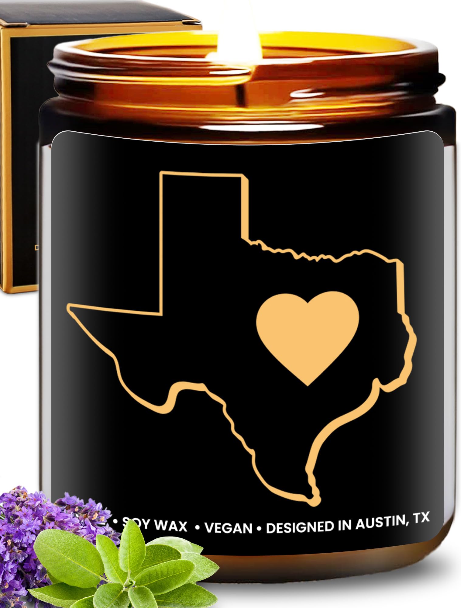 Texas Candle, Gifts for Women, Texas Gifts for Men, Texas Souvenir Gifts, State Texas Themed Gifts, Moving Away & Home Sick Gifts, Birthday, Christmas, Graduation, Gift-Ready