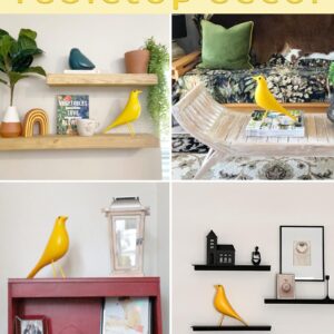 Mid Century Modern Bird Figurines - Decorative Sculptures for Living Room, Shelf, Mantle, Fireplace, TV Stand, Tabletop, Nightstand, Office, Kitchen - Unique Home Decor & Gifts for Bird Lovers