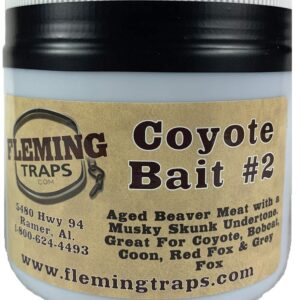 Fleming Traps Predator Bait Kit - Coyote, X5 & Raccoon Bait with Wool - 3 Pack